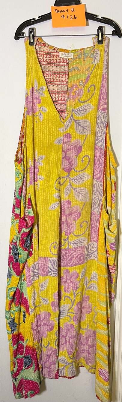 Kantha Bae Harmony Jumpsuit Kantha Stitch Floral One Size